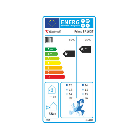 Zestaw pompa ciepła monoblok GALMET PRIMA 16GT o mocy 16 kW z buforem 200 litrów