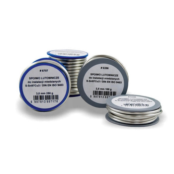 Lut miękki do miedzi 2,5mm 100g AGAM