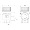 Zawór bezpieczeństwa do c.o. MS 2,5 bar Rp1/2" x Rp3/4" AFRISO