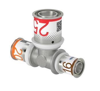 Uponor S-Press PLUS trójnik redukcyjny 20-25-16