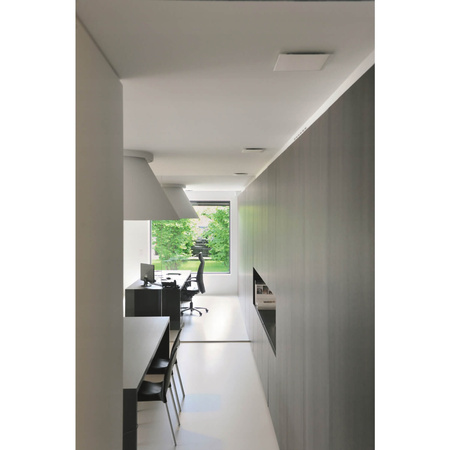 KERMI anemostat SMILEY 2.0 z kwadratową osłoną wylotu 230x230 mm 