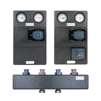 AFRISO Zestaw dwóch grup pompowych PrimoTherm 2 obiegi z mieszaczem bez sprzęgła