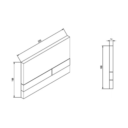 Stelaż WC JOMOTech Exclusive 2.0 - czarny mat, wysokość 1120mm, z wsparciem i przyciskiem