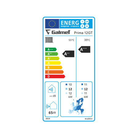 Zestaw pompa ciepła monoblok GALMET PRIMA 12GT o mocy 12 kW z buforem 60 litrów