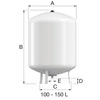 FLAMCO Naczynie wzbiorcze przeponowe do CWU FLOFIX 100L/4 bar