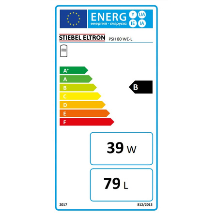 Pojemnościowy elektroniczny ogrzewacz wody wiszący prawostronny PSH 80 WE-R STIEBEL ELTRON