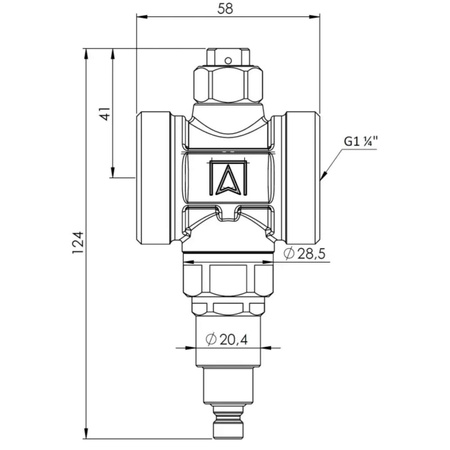 Zawór antyzamrożeniowy AAV 300 G1 1/4" PN10 Kvs 70 m3/h AFRISO