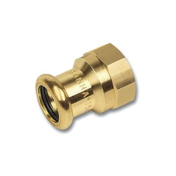 SANHA Press złączka Mufa przejściowa kształtka 18 x 3/4 GW mosiądz woda