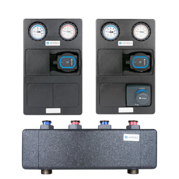 AFRISO Zestaw dwóch grup pompowych PrimoTherm 2 obiegi z mieszaczem, ze sprzęgłem