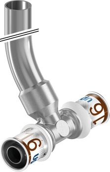 Uponor S-Press PLUS Radi trójnik podłączeniowy S-Press 16-15CU-16 l=350mm