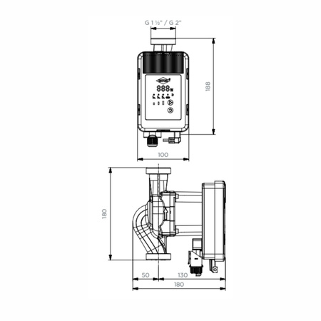 WITA Pompa obiegowa go.max 120-32-180