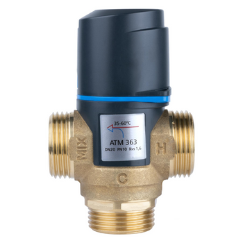 AFRISO Termostatyczny zawór mieszający ATM 363, DN20, G1", 35÷60°C,