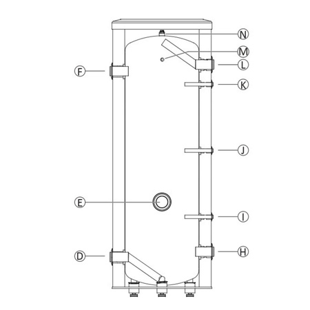 Zbiornik Buforowy NIBE UKV 20-220 220 l 