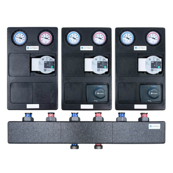 AFRISO Grupa pompowa z pompą WILO 25/6 3 obiegi z mieszaczem bez sprzęgła