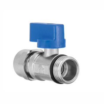 INVENA 1/2"X16 ZAWÓR KUL. MINI DO PEX 1/2"x16 NIEBIESKI PROV