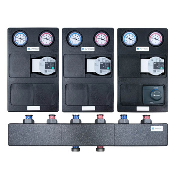 AFRISO Grupa pompowa z pompą WILO 25/6 3 obiegi z mieszaczem bez sprzęgła