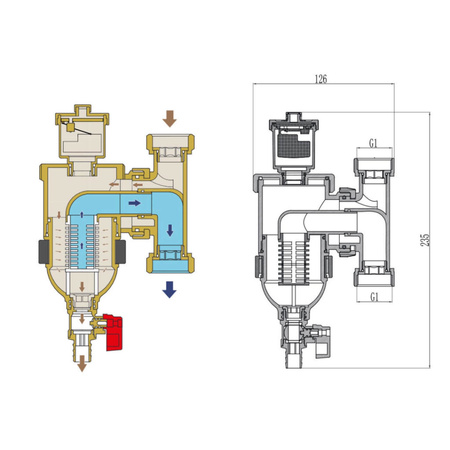 WITA TRAP magnetyczny separator zanieczyszczeń 1"