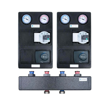 AFRISO Grupa pompowa WILO 25/6 2 obiegi z mieszaczem bez sprzęgła