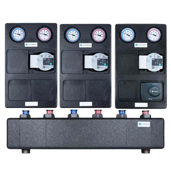 AFRISO Grupa pompowa z pompą WILO 25/6 3 obiegi sprzęgło z mieszaczem ARM PROCLICK