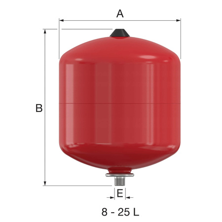 Flamco Naczynie przeponowe Baseflex  C.O. 12L/1.5 bar