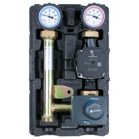 AFRISO Grupa pompowa na 2 obiegi PrimoTherm K 180-2 DN25 GP 3-WM-SM z mieszaczem 