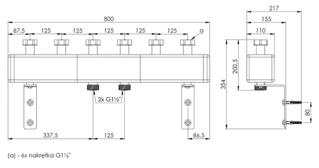 AFRISO Grupa pompowa z pompą WILO 25/6 3 obiegi z mieszaczem bez sprzęgła siłownik ACT 343