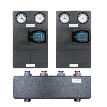 AFRISO Zestaw dwóch grup pompowych PrimoTherm 2 obiegi + rozdzielacz ze sprzęgłem  bez mieszacza