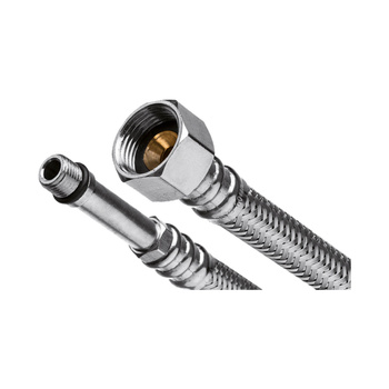 INVENA Wężyk w oplocie ze stali nierdzewnej 40CM 3/8""WxZM10x1 GW/GZ końcówka długa
