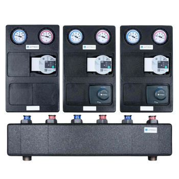 AFRISO Grupa pompowa z pompą WILO 25/6 3 obiegi sprzęgło z mieszaczem