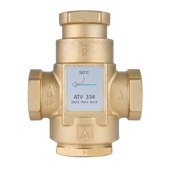 Zawór temperaturowy AFRISO ATV 334, DN25, 50°C