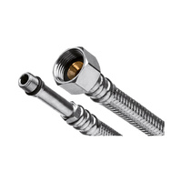 INVENA Wężyk w oplocie ze stali nierdzewnej 60CM 3/8""WxZM10x1 GW/GZ końcówka długa