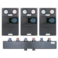 AFRISO Zestaw trzech grup pompowych Primo Therm 3 obiegi bez sprzęgła bez mieszacza