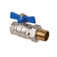 Zawór kulowy motylkowy INVENA 1/2" 4,0 Mpa GW/GZ