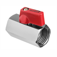 INVENA 1/2" 1,6MPa ZAWÓR "MINI" o zredukowanym przepływie, gwint wewn/wewn. Zawieszka
