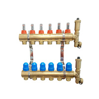 INVENA rozdzielacz mosiężny ogrzewania podłogowego prov plus 2 obwodów