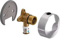 Uponor S-Press PLUS kolano naścienne z zaworem 16-Rp3/4"FT