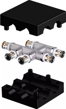 Uponor S-Press PLUS Radi trójnik krzyżakowy izol. 20-16-20