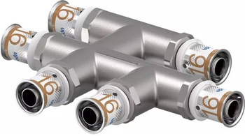 Uponor S-Press PLUS Radi trójnik krzyżakowy 20-16-20