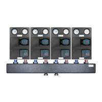 Zestaw czterech grup pompowych PrimoTherm K 180-2 DN25 z rozdzielaczem KSV 125-4, do 70 kW, dla 4 obiegów