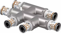 Uponor S-Press PLUS Radi trójnik krzyżakowy 16-16-16