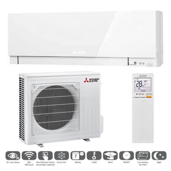 Zestaw klimatyzacji MITSUBISHI PREMIUM 5,0kW Biały Błyszczący