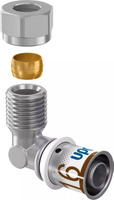 Uponor S-Press PLUS kolano GZ adapter CU 16-G3/8MT/10CU