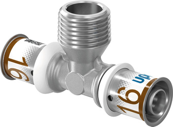 Uponor S-Press PLUS trójnik GZ 16-R1/2"MT-16