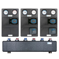 AFRISO Grupa pompowa APH KSV z rozdzielaczem ze sprzęgłem 3 obiegi z mieszaczem/bez mieszacza