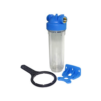 VESBO Korpus narurowy filtra przezroczysty z kluczem 10" x 3/4" GW