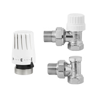 INVENA Komplet termostatyczny kątowy 1/2'' 1,0MPa  