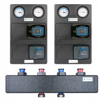 AFRISO Zestaw dwóch grup pompowych PrimoTherm 2 obiegi + rozdzielacz bez sprzęgła z mieszaczem