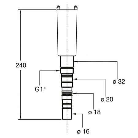 SYFON MOKRY DO ODPROWADZANIA KONDENSATU NATYNKOWY WALLTRAP 16-18-20/1"/32MM