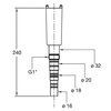 SYFON MOKRY DO ODPROWADZANIA KONDENSATU NATYNKOWY WALLTRAP 16-18-20/1"/32MM